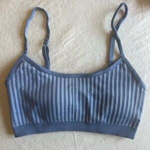 Aerie Blue Striped Bra